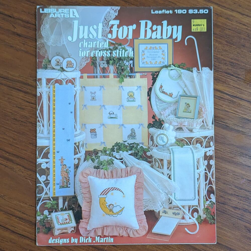 Just for Baby Cross Stitch Pattern Book 1981